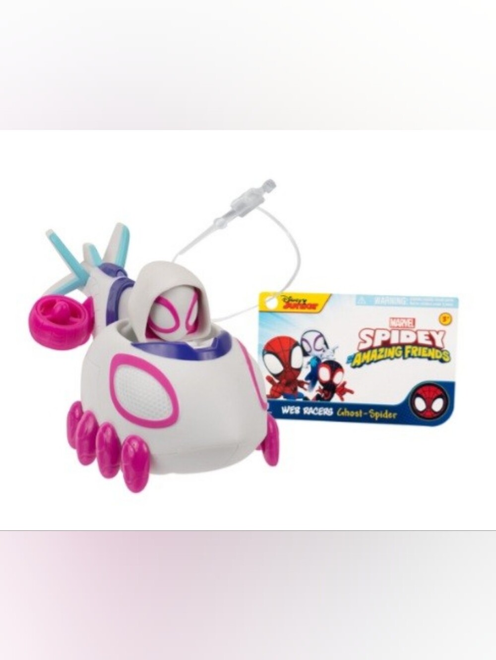 Marvel Ghost-Spider Web Dart Zoomer - White & Pink